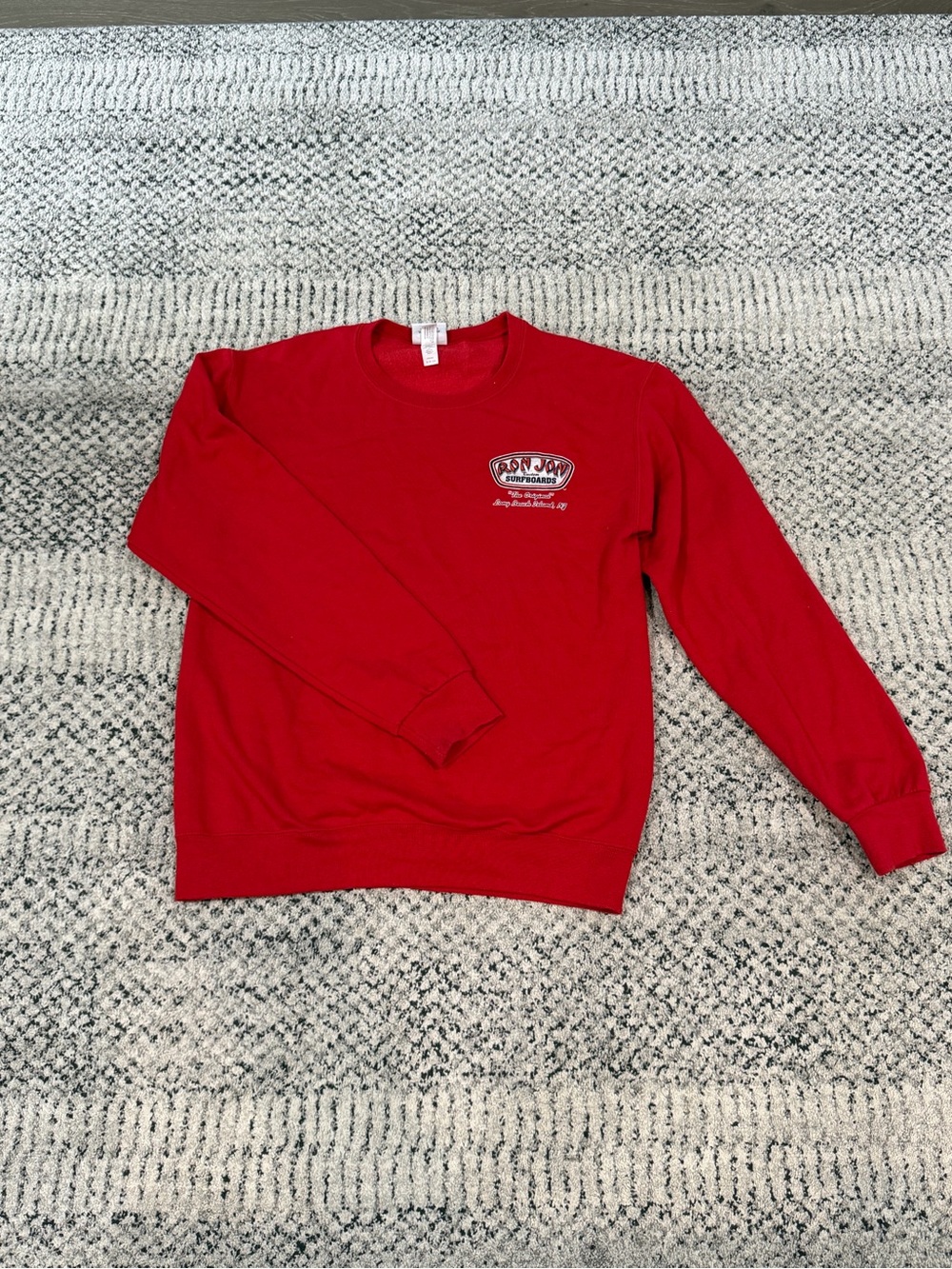 Women’s Red Ron Jon Crewneck Sweatshirt